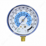Manometro bassa pressione per Gas R410a Diametro 70 mm Attacco maschio 1/8' NPT