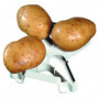 Accessorio in polipropilene adatto alla cottura delle patate nel microonde.