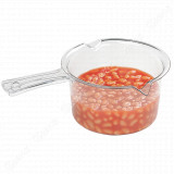 Pratico pentolino in policarbonato antimacchia per cuocere nel microonde zuppe.