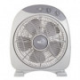 Ventilatore box fan con pala da 30cm, griglia rotante 360°, 