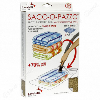 SACCHI SOTTOVUOTO PIUMONI SACC-O-PAZZO cod: 55402015